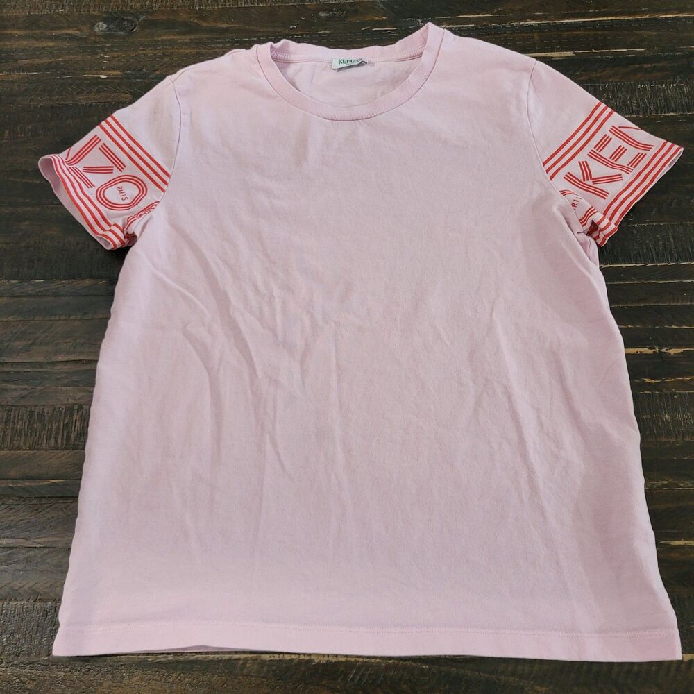KENZO Women’s Pink Printed Short Sleeve T-Shirt Small